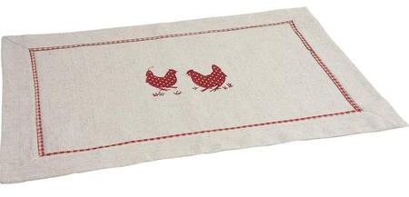 Set de table en coton poules