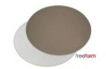 Set de table ovale freeform réversible blanc et taupe Set de table ovale freeform