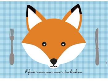 Set De Table Enfant : Renard
