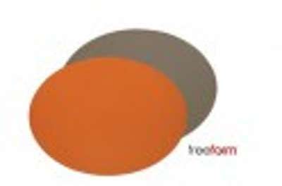 Set de table ovale freeform réversible corail et taupe Set de table ovale freeform