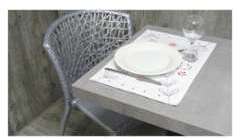 2 Sets de table style liberty blanc brodé 2 Sets de table style liberty