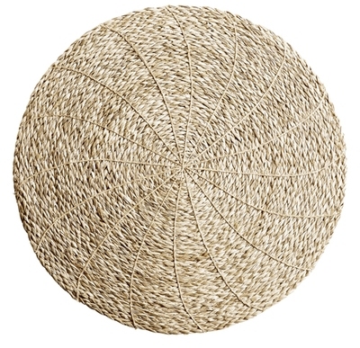Set de table rond en jonc de mer Tine K Home - nat