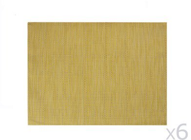 Set de table uni PVC tissage chiné 33x45cm - lot d