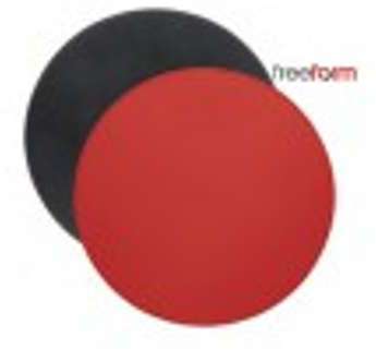 Set de table rond freeform réversible rouge et noir Set de table rond freeform