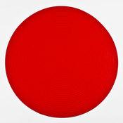 Set de table rond strié plastique D.36cm - lot de