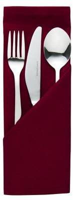 Serviette de Table Polyester Bordeaux 550x550mm 10