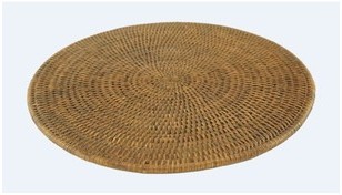 Set de table en rotin, rond (2 tailles)