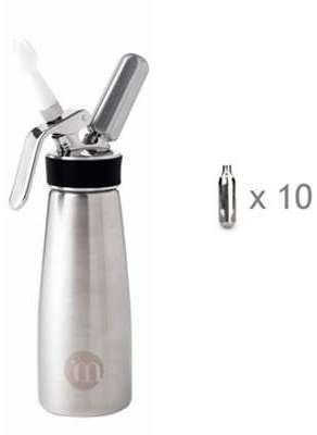 Lot Siphon à chantilly professionnel en Inox 500 ml Lot Siphon à chantilly professionnel