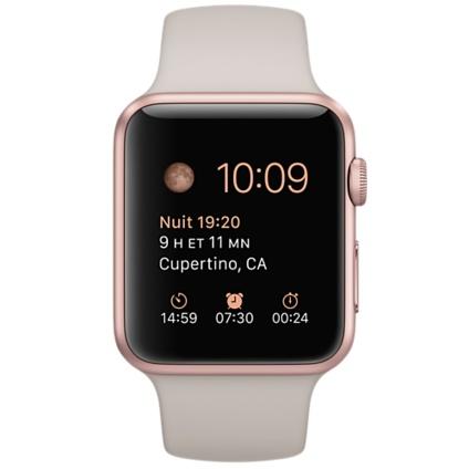 Apple Watch 42 mm Aluminium Or Rose Bracelet Sport Apple Watch 42 mm Aluminium