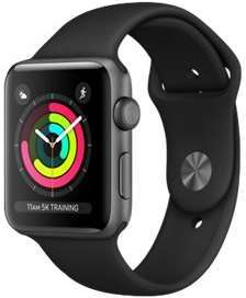 Apple Watch Series 3 (GPS) - 38 mm - espace gris en Apple Watch Series 3 (GPS)