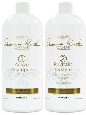 Premium Keratin Caviar- Kit Lissage - 2 x 1000 ml - Premium Keratin Caviar- Kit