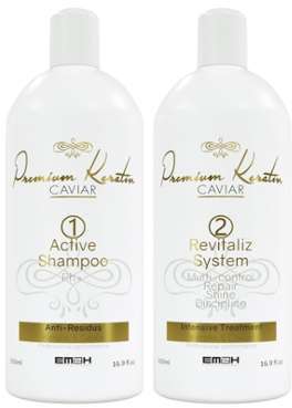 Premium Keratin Caviar - Kit Lissage - 2 x 500 ml - Premium Keratin Caviar - Kit
