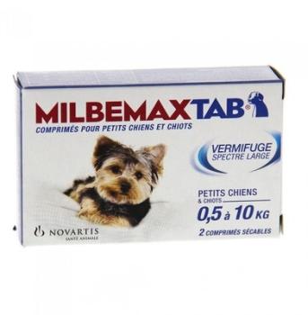 MilbemaxTab Chiots et Petits Chiens 2 Comprimés MilbemaxTab Chiots et Petits
