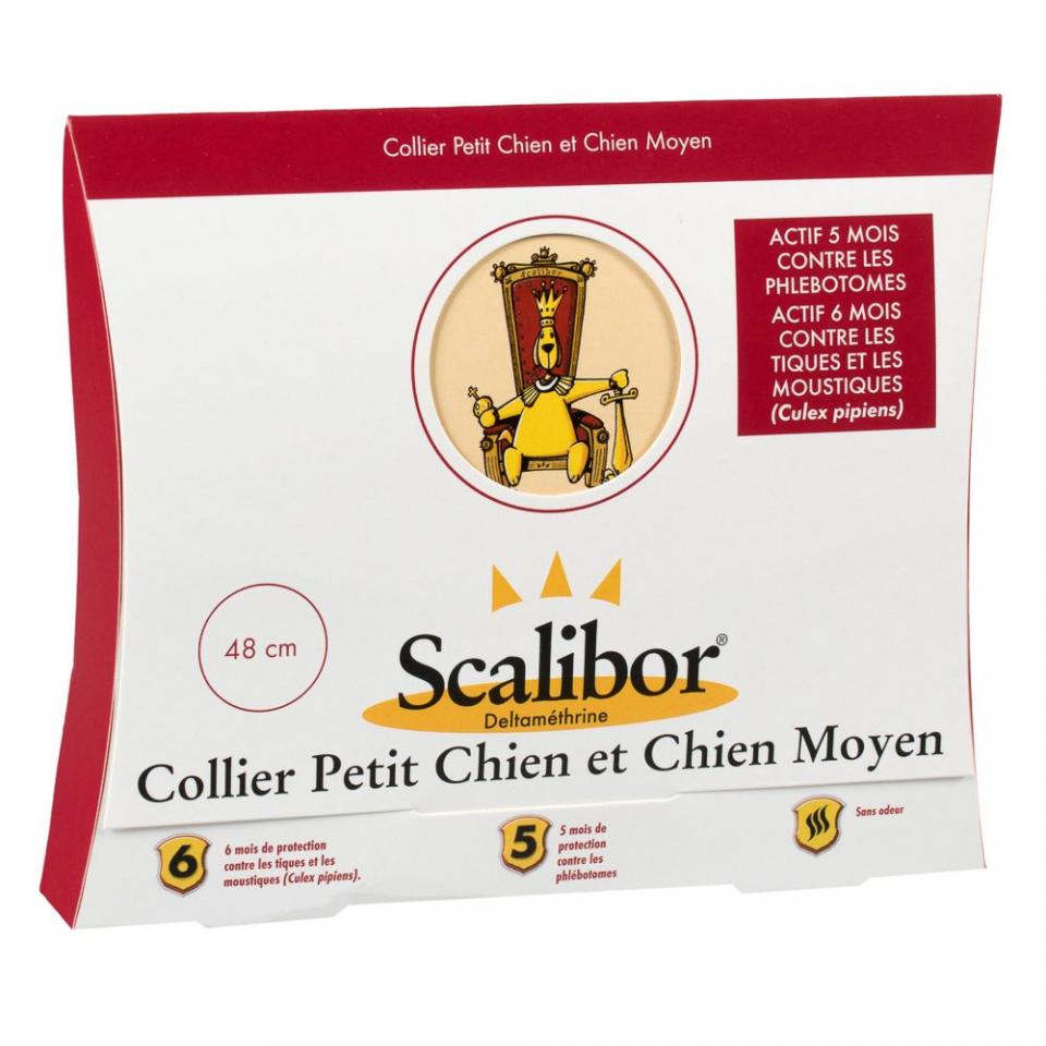 Scalibor® 4% Petit/Moyen 48 cm - Collier antiparas