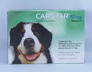 Capstar 57 mg Chiens 11 kg - Novartis - 6 Comprim