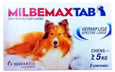 Milbemax Tab vermifuge chien de plus de 5 kg Milbemax Tab vermifuge chien