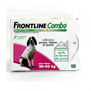 Frontline Combo Spot-On L Chien (20-40 kg) - 4 pip