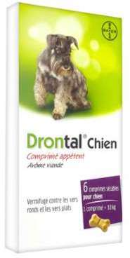 Bayer Drontal chien 6 comprimés