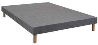 Sommier tapissier déco gris 80x190 - Terre de Nuit Sommier tapissier déco gris
