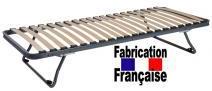 Sommier pieds repliable 80x190