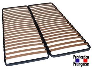 Sommier à lattes 2x70x190 couchage 140x190 Sommier à lattes 2x70x190