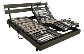 Sommier 140x190 - Relax Zen Electrique - Anthracit