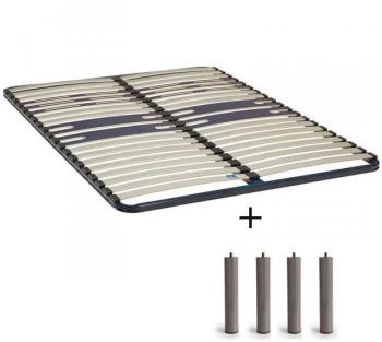 Alitea Sommier CADRE A LATTES MORPHOLOGIQUES 90x200 Alitea Sommier CADRE A LATTES
