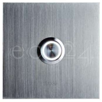 Bouton de sonnette encastré 10x10 en inox