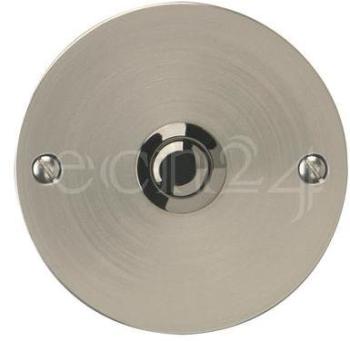 Rond bouton sonnette encastré en métal à graver