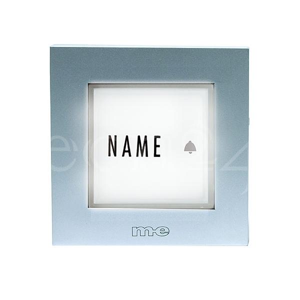 Bouton sonnette, maison individuelle, LED argent