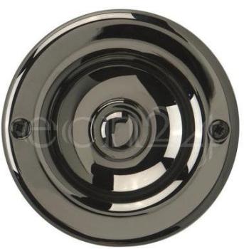 Rond bouton de sonnette encastré en métal anthraci