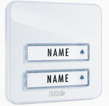 Bouton sonnette pour maison 2 appartements KTA2 bl