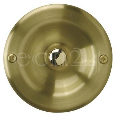 Rond bouton de sonnette encastré en métal doré