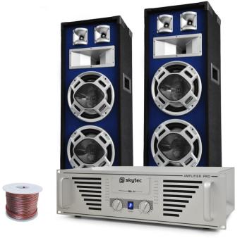 DJ-PA Set Bass TiTan ampli enceintes 1600W DJ-PA Set Bass TiTan ampli