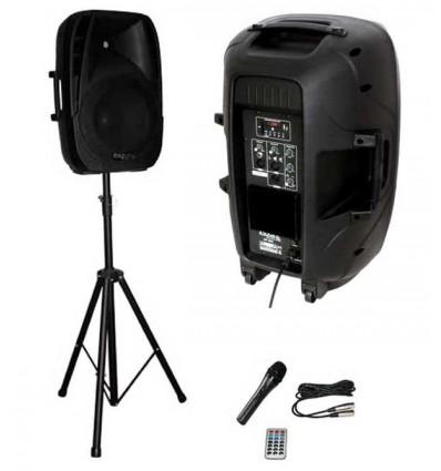 Enceinte Amplifiée 15 38cm 500W BT15A Pack Blueto