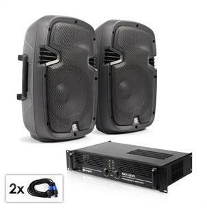 PA Set SPJ Boom MKII paire enceintes 8 ampli 800W PA Set SPJ Boom MKII paire