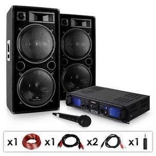 DJ SET DJ-20 1 Pack sono pro ampli PA set enceintes DJ SET DJ-20 1 Pack sono pro