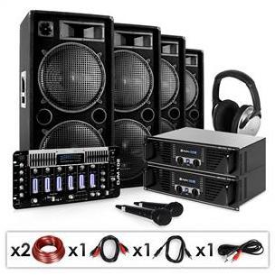 Set sono PA Bass First Pro 2 amplis 4 enceintes mixer Set sono PA Bass First Pro