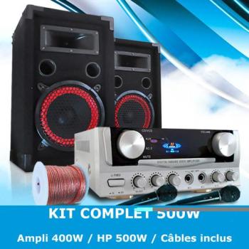 Electronic-star Pack sono EASY pour DJ ou Karaoké Set Electronic-star Pack sono