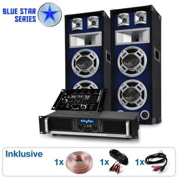 DJ PA Set sono Blue Star Series Beatmix 1200 Watt DJ PA Set sono Blue Star Series