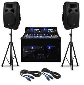Set DJ PA Urban Trip Hop 250 personnes 1000W Mixer Set DJ PA Urban Trip Hop 250