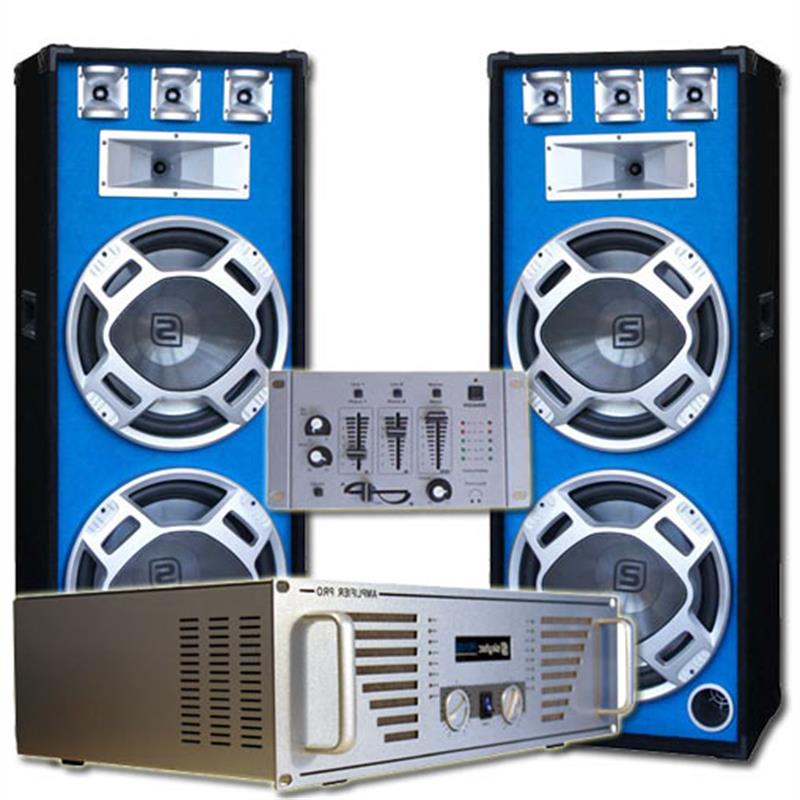 Set DJ complet Bouncer Ampli enceintes table de mixage Set DJ complet Bouncer Ampli