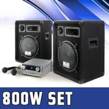 Set sono DJ READY TO GO Pack enceintes 10 ampli PA Set sono DJ READY TO GO Pack