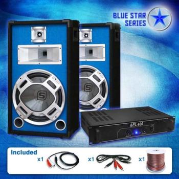 Pack DJ PA sono 2 enceintes 800W ampli 1200W woofer Pack DJ PA sono 2 enceintes