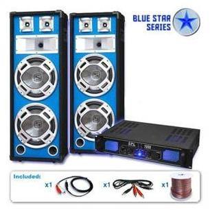 PA Set Blue Star Series Basses Primitives 2800 Watts PA Set Blue Star Series Basses