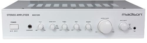 Amplificateur hi-fi stéréo blanc madison