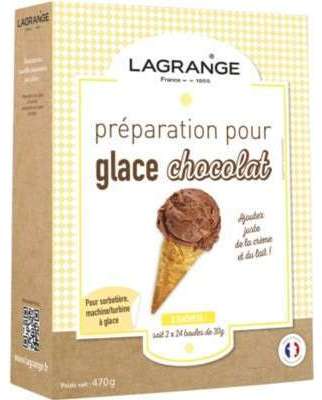 Accessoire sorbetière Lagrange Prépa pour Glace chocolat Accessoire sorbetière Lagrange
