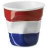 6 Gobelets froissés en porcelaine Drapeau Pays Bas