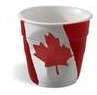 6 Gobelets froissés en porcelaine Drapeau Canada -