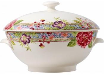 Soupière en faïence Millefleurs